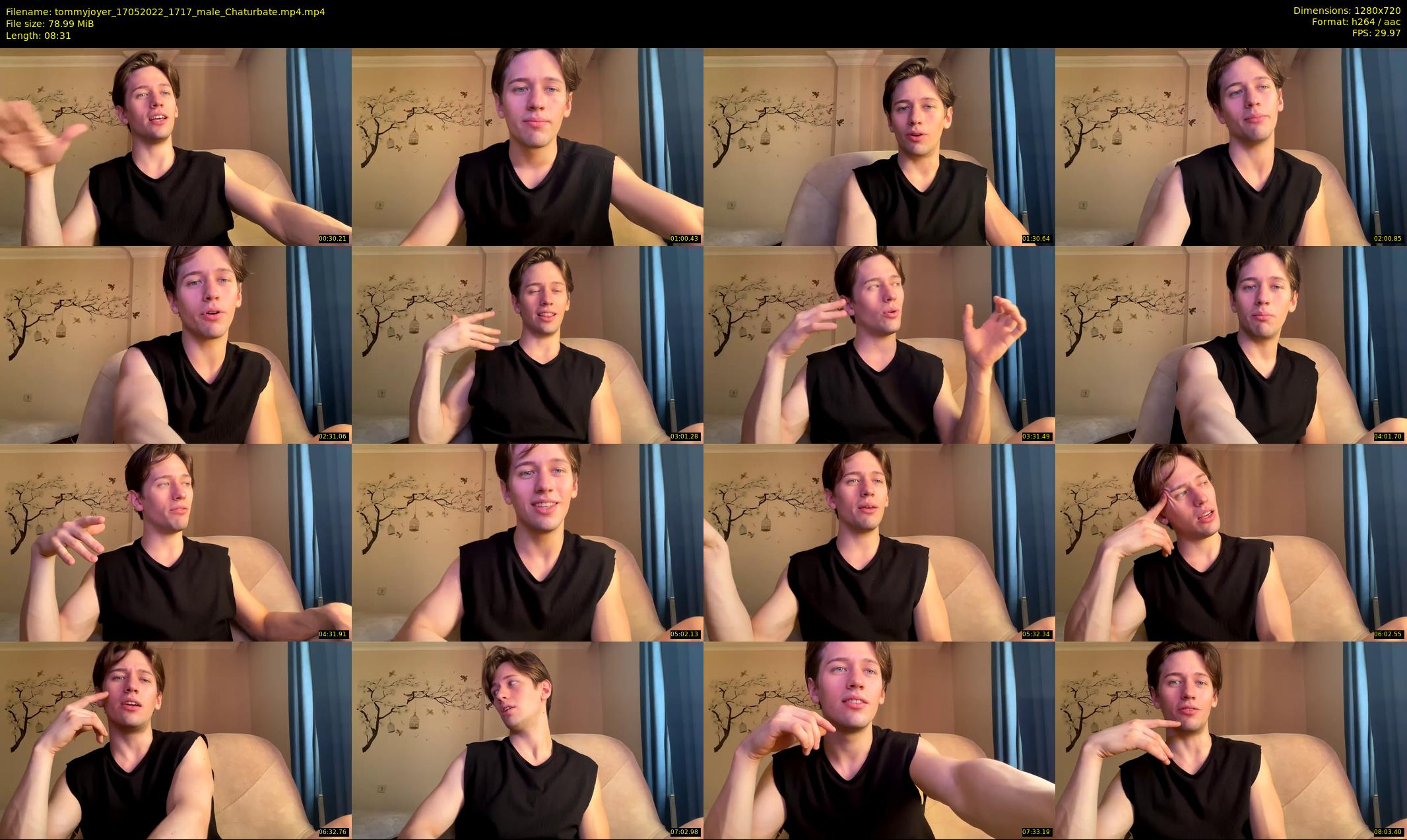 tommyjoyer — 9 minute Chaturbate male cam show recording, 720p, May 17, 2022
