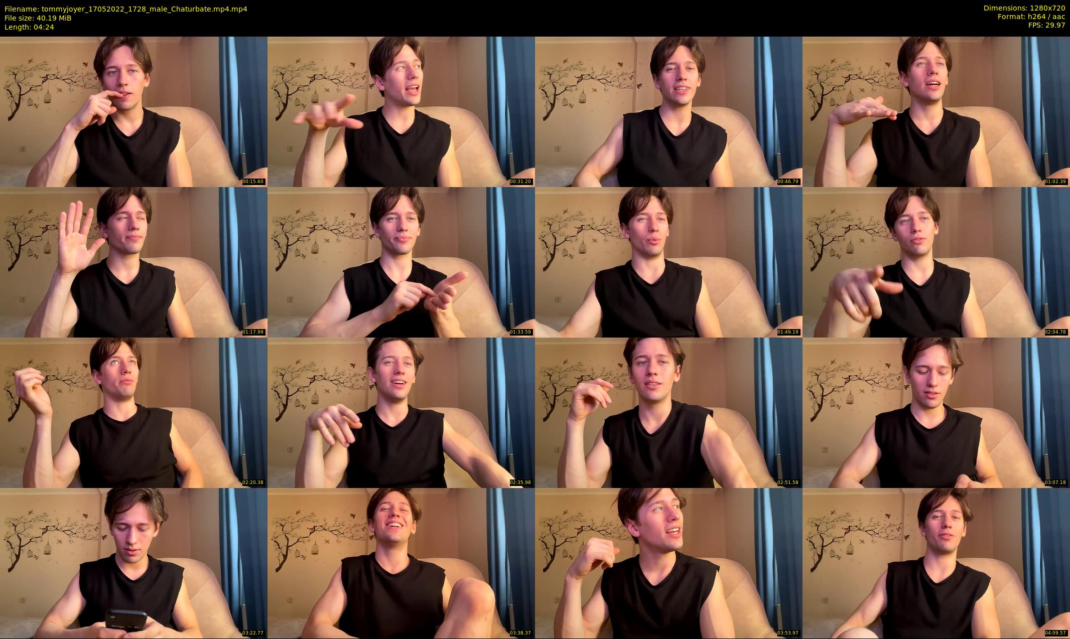 tommyjoyer — 5 minute Chaturbate male cam show recording, 720p, May 17, 2022