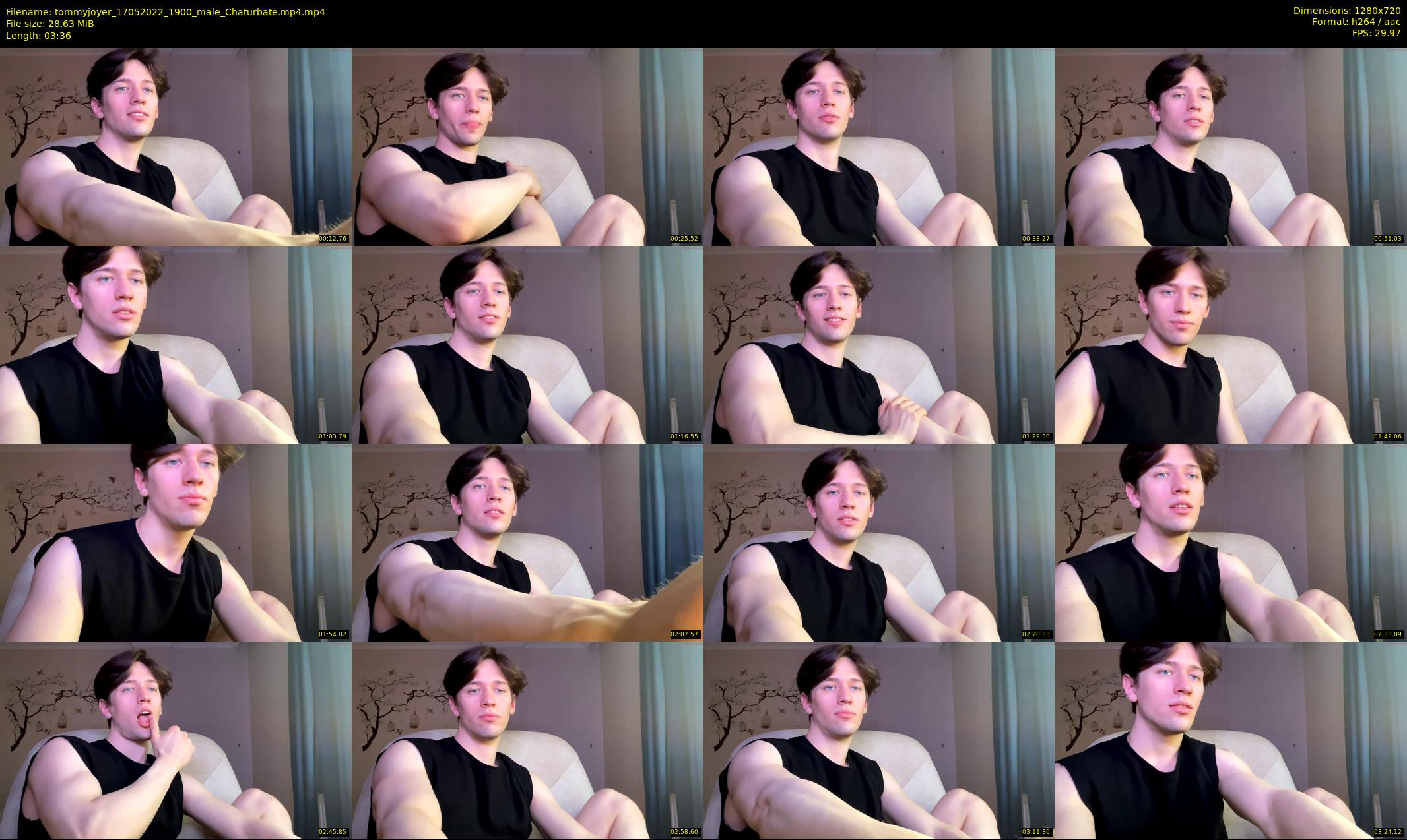 tommyjoyer — 4 minute Chaturbate male cam show recording, 720p, May 17, 2022