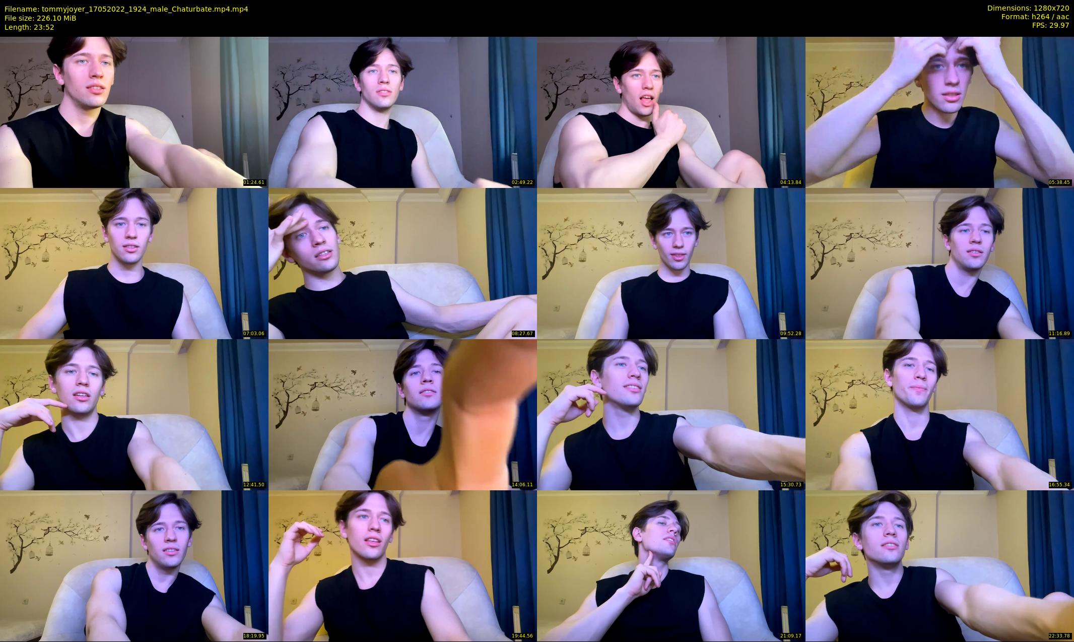 tommyjoyer — 24 minute Chaturbate male cam show recording, 720p, May 17, 2022