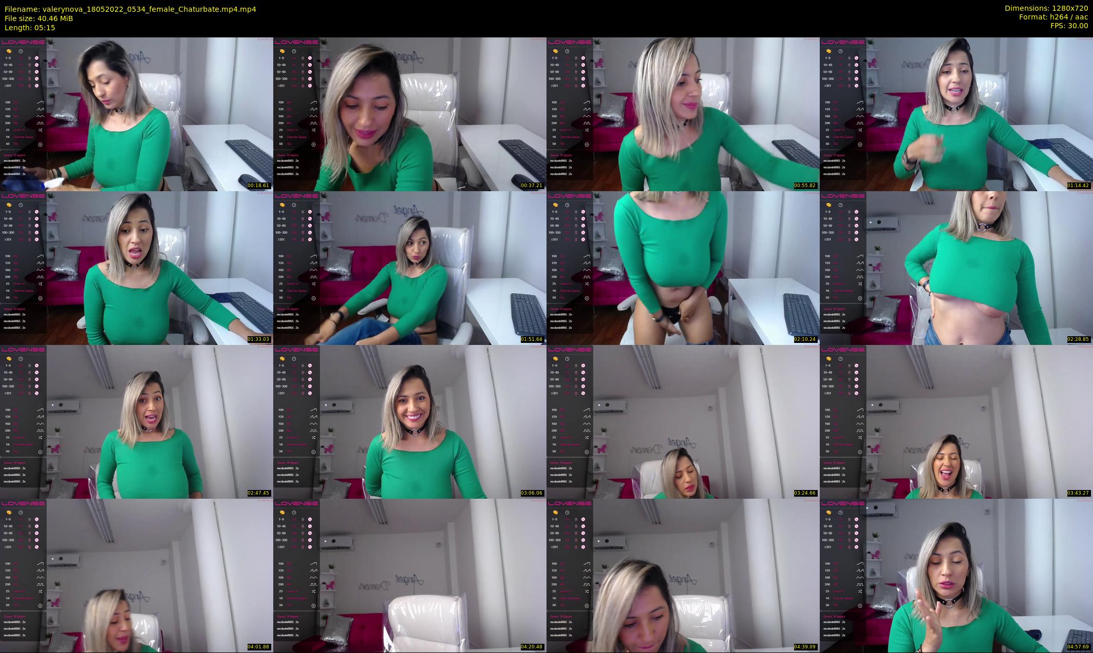 valerynova — 6 minute Chaturbate female cam show recording, 720p, May 18, 2022