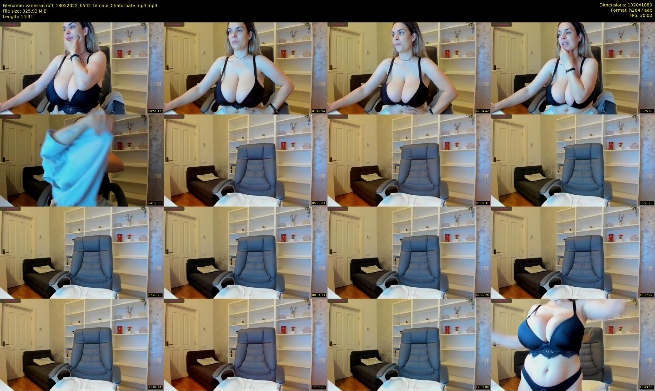 vanessacroft — 15 minute Chaturbate female cam show recording, 1080p, May 18, 2022