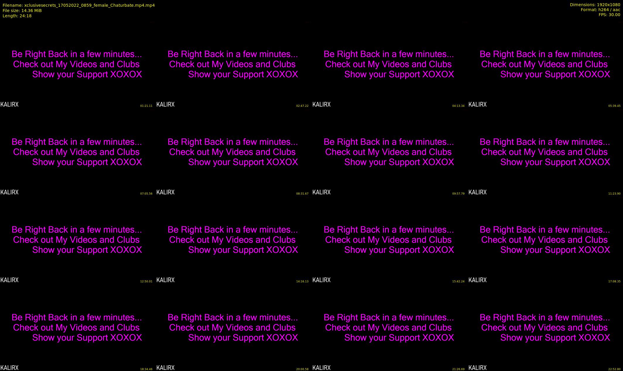 xclusivesecrets — 25 minute Chaturbate female cam show recording, 1080p, May 17, 2022