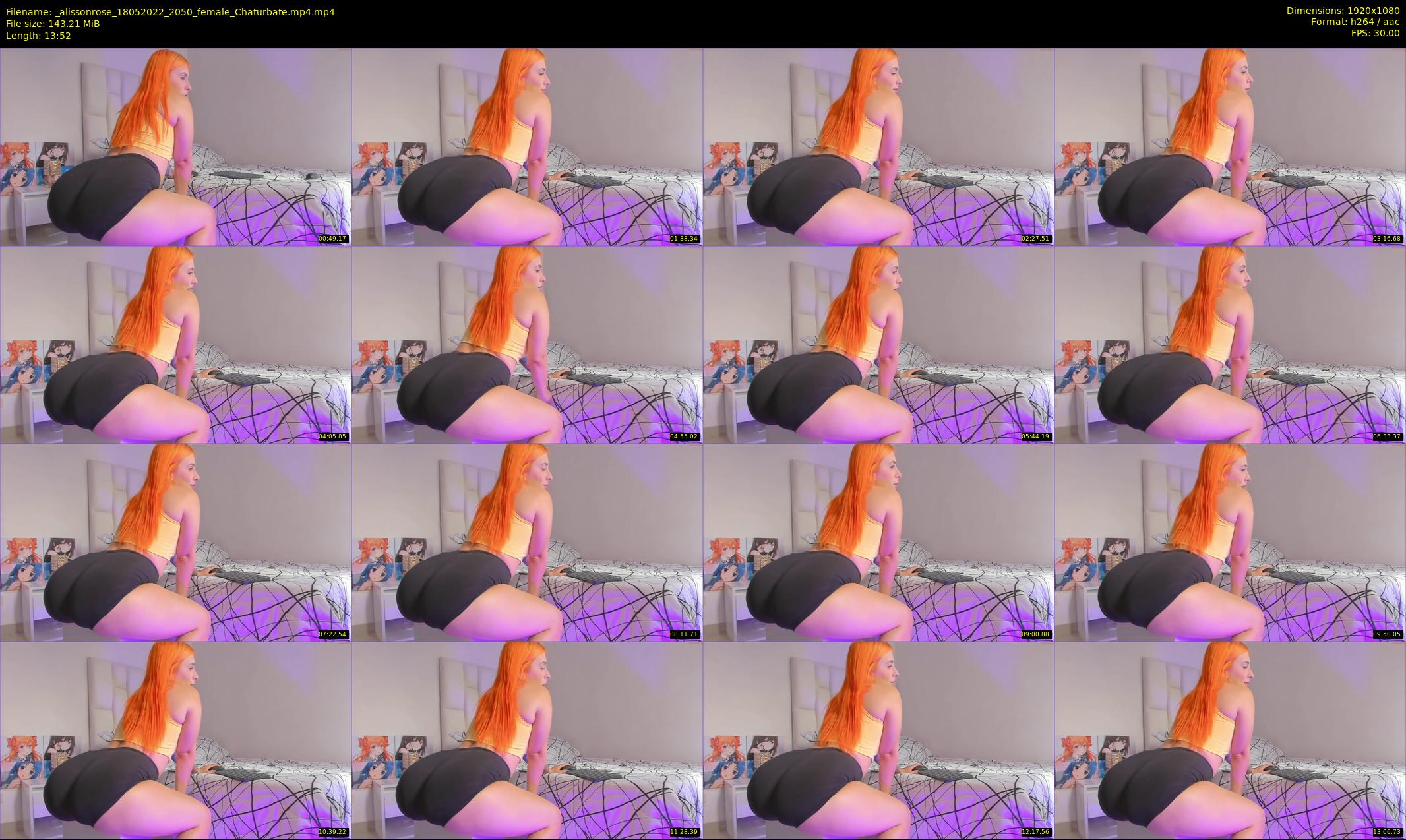 _alissonrose — 14 minute Chaturbate female cam show recording, 1080p, May 18, 2022