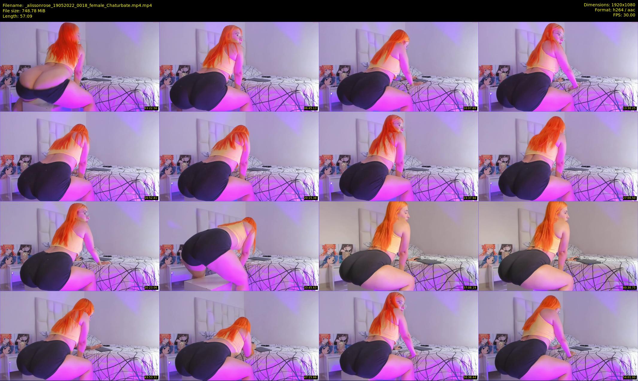 _alissonrose — 58 minute Chaturbate female cam show recording, 1080p, May 19, 2022