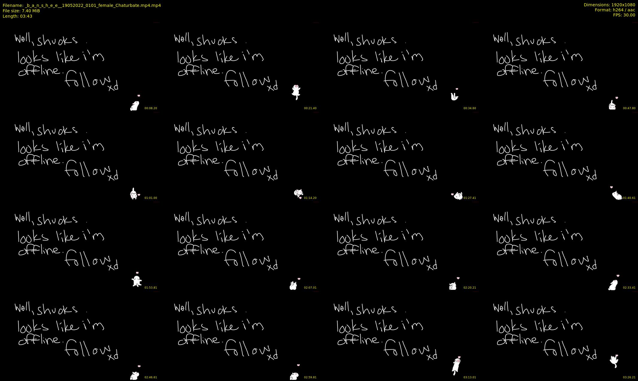 _b_a_n_s_h_e_e_ — 4 minute Chaturbate female cam show recording, 1080p, May 19, 2022