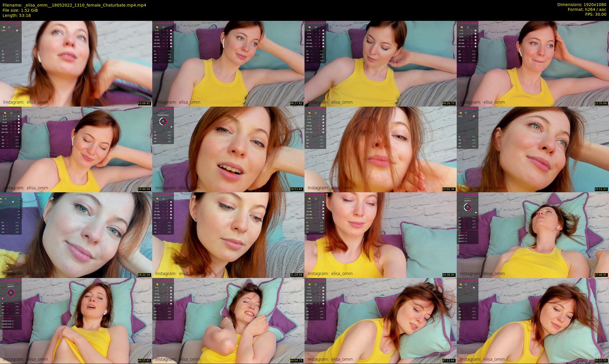 _elisa_omm_ — 54 minute Chaturbate female cam show recording, 1080p, May 18, 2022