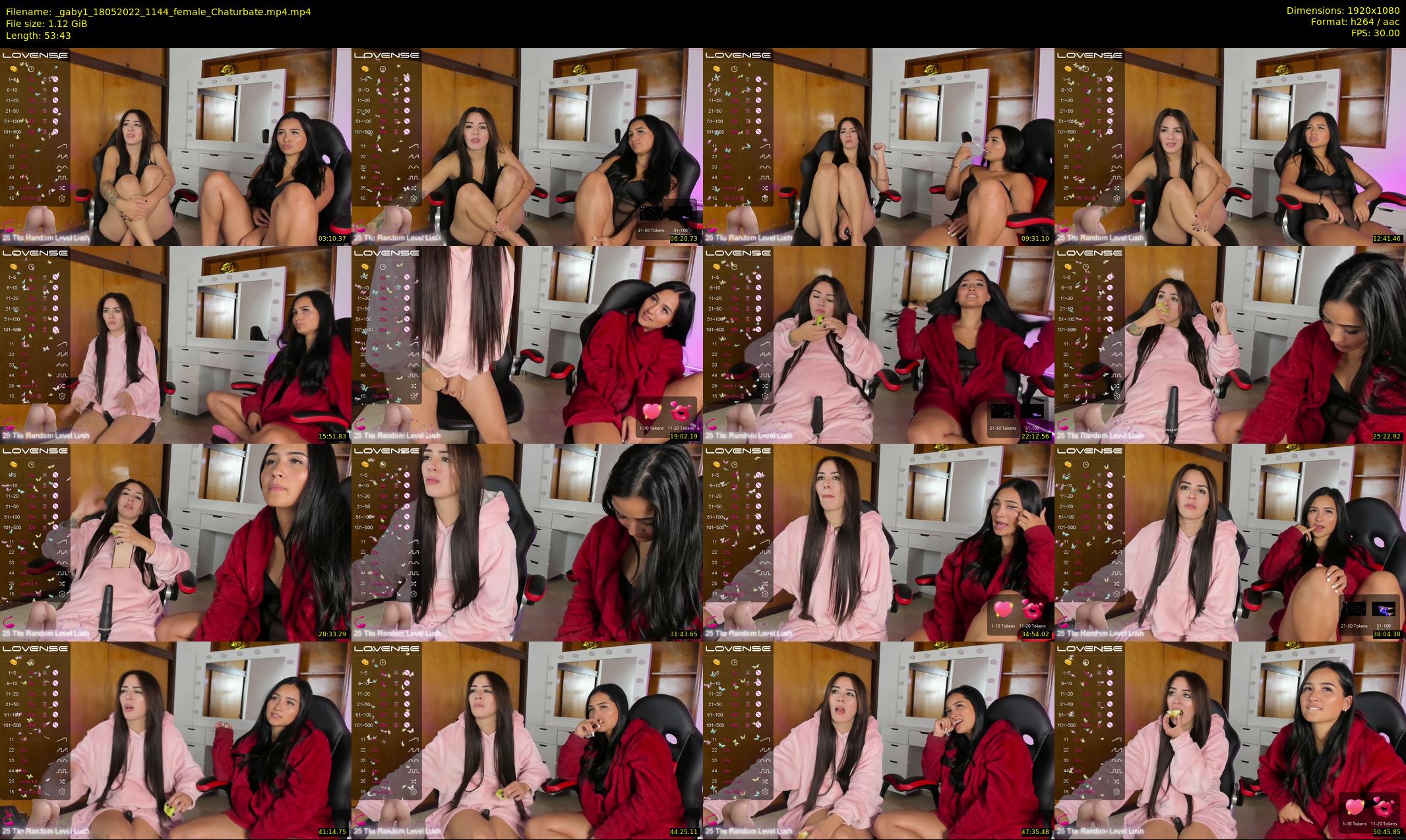 _gaby1 — 54 minute Chaturbate female cam show recording, 1080p, May 18, 2022