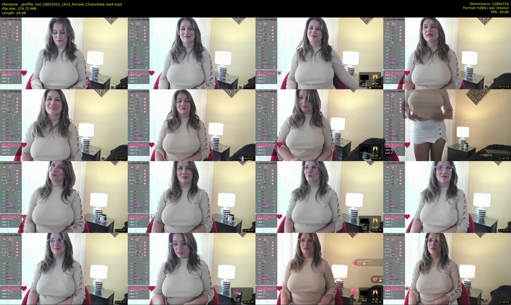 _jeniffer_hot — 25 minute Chaturbate female cam show recording, 720p, May 18, 2022