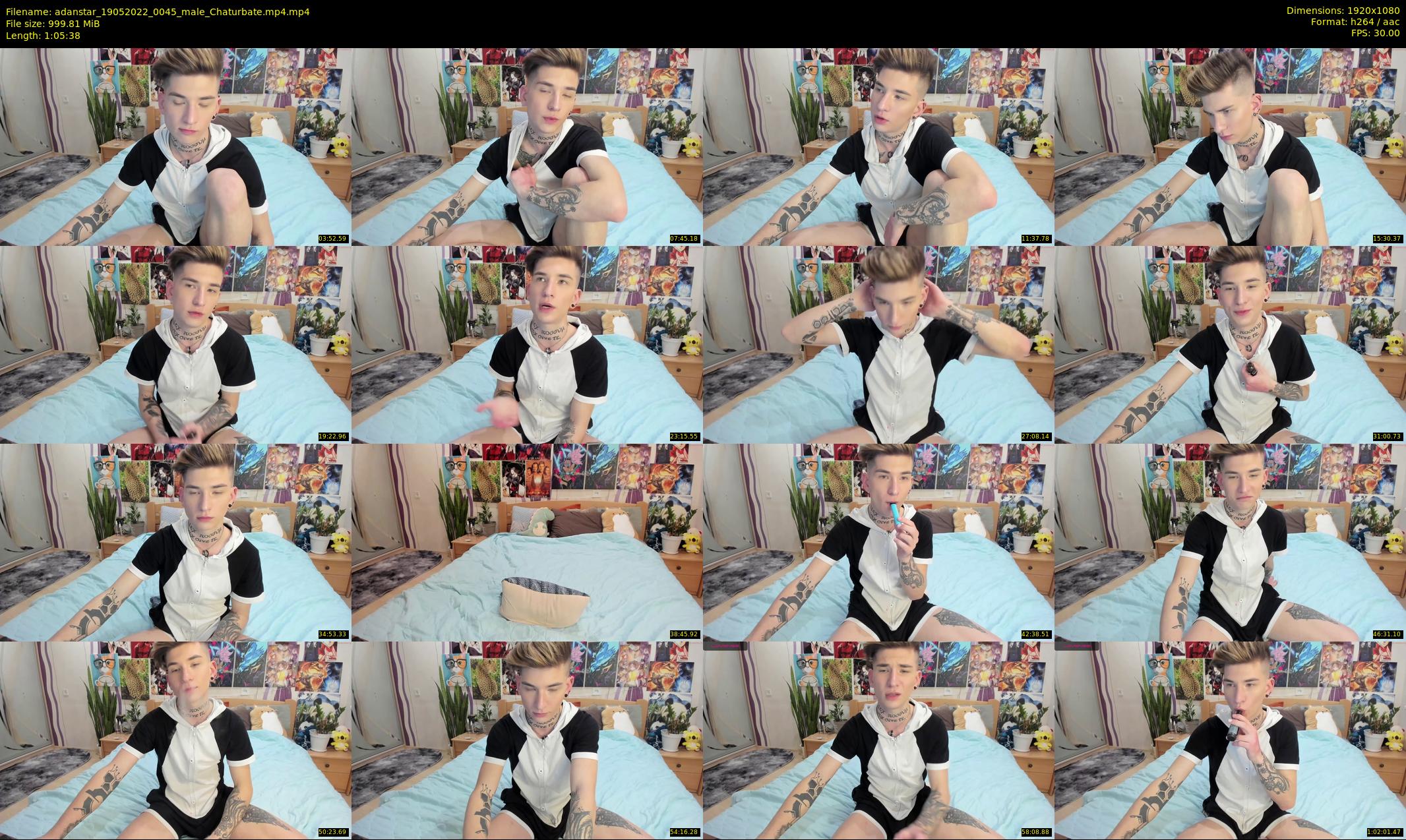 adanstar — 66 minute Chaturbate male cam show recording, 1080p, May 19, 2022