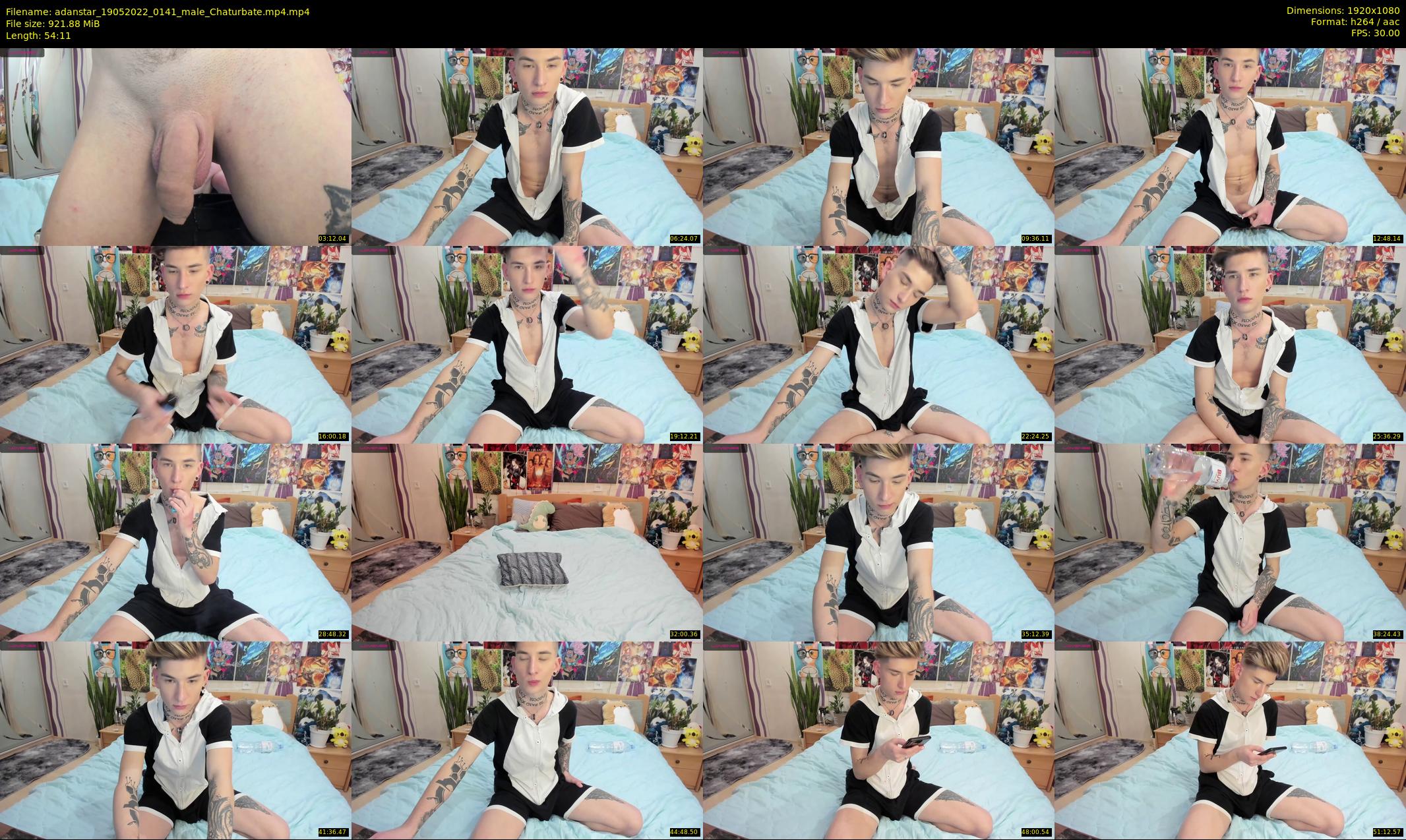 adanstar — 55 minute Chaturbate male cam show recording, 1080p, May 19, 2022