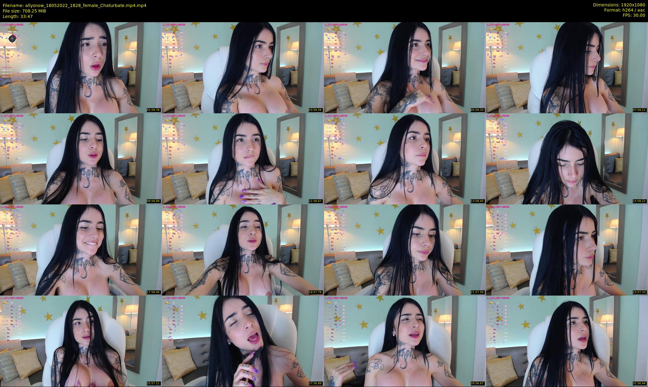 allysnow — 34 minute Chaturbate female cam show recording, 1080p, May 18, 2022