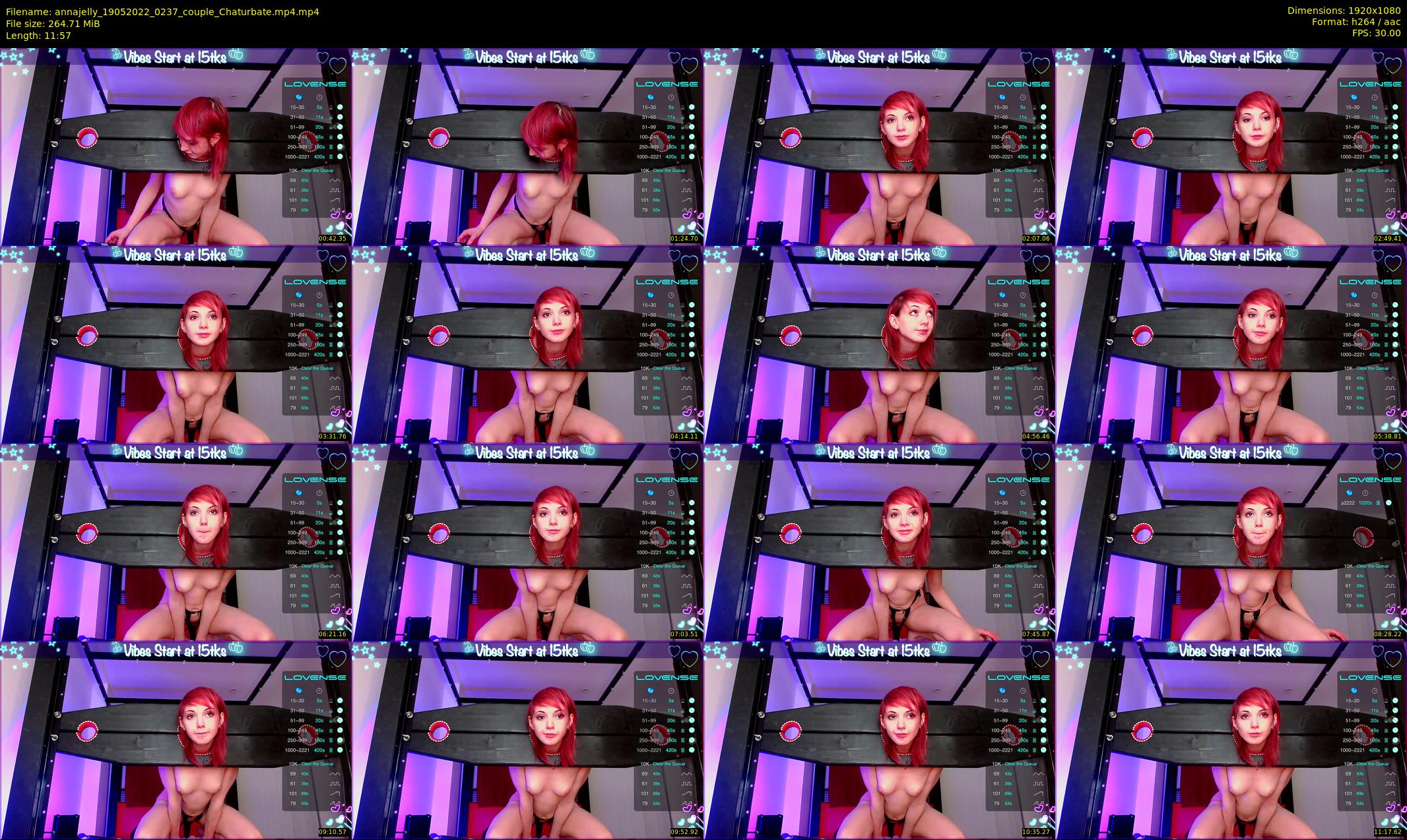 annajelly — 12 minute Chaturbate couple cam show recording, 1080p, May 19, 2022