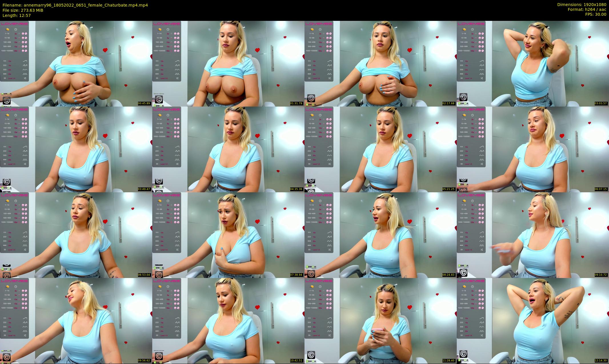 annemarry96 — 13 minute Chaturbate female cam show recording, 1080p, May 18, 2022