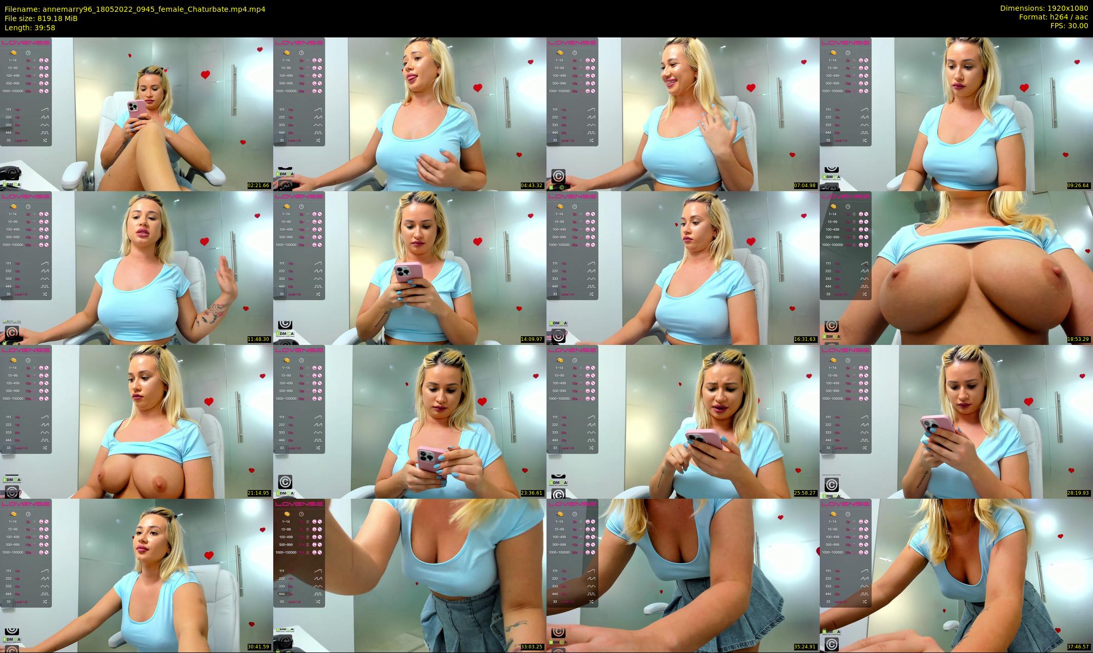 annemarry96 — 40 minute Chaturbate female cam show recording, 1080p, May 18, 2022