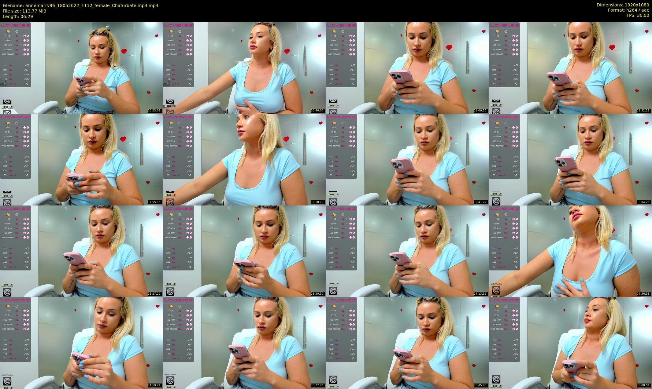 annemarry96 — 7 minute Chaturbate female cam show recording, 1080p, May 18, 2022