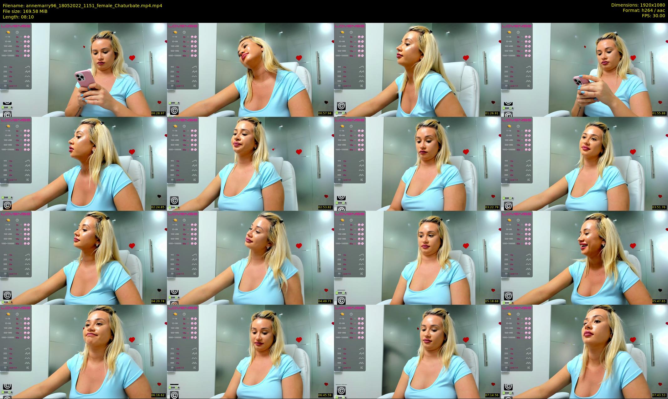 annemarry96 — 9 minute Chaturbate female cam show recording, 1080p, May 18, 2022