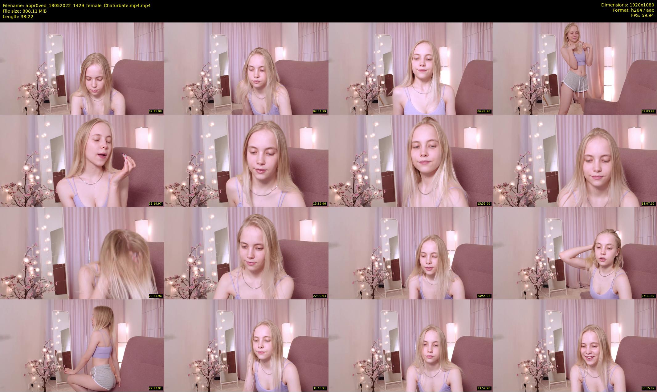 appr0ved — 39 minute Chaturbate female cam show recording, 1080p, May 18, 2022
