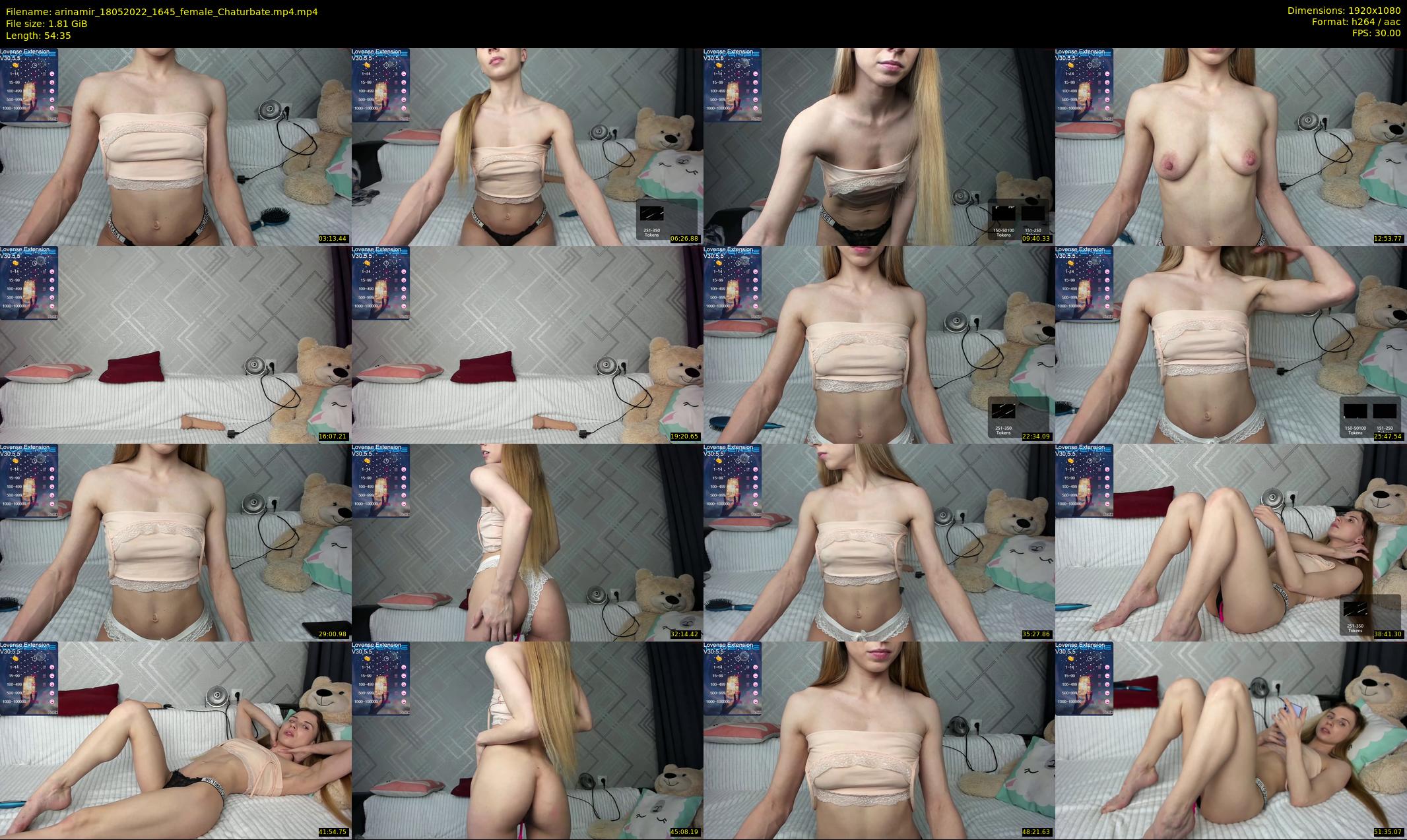arinamir — 55 minute Chaturbate female cam show recording, 1080p, May 18, 2022