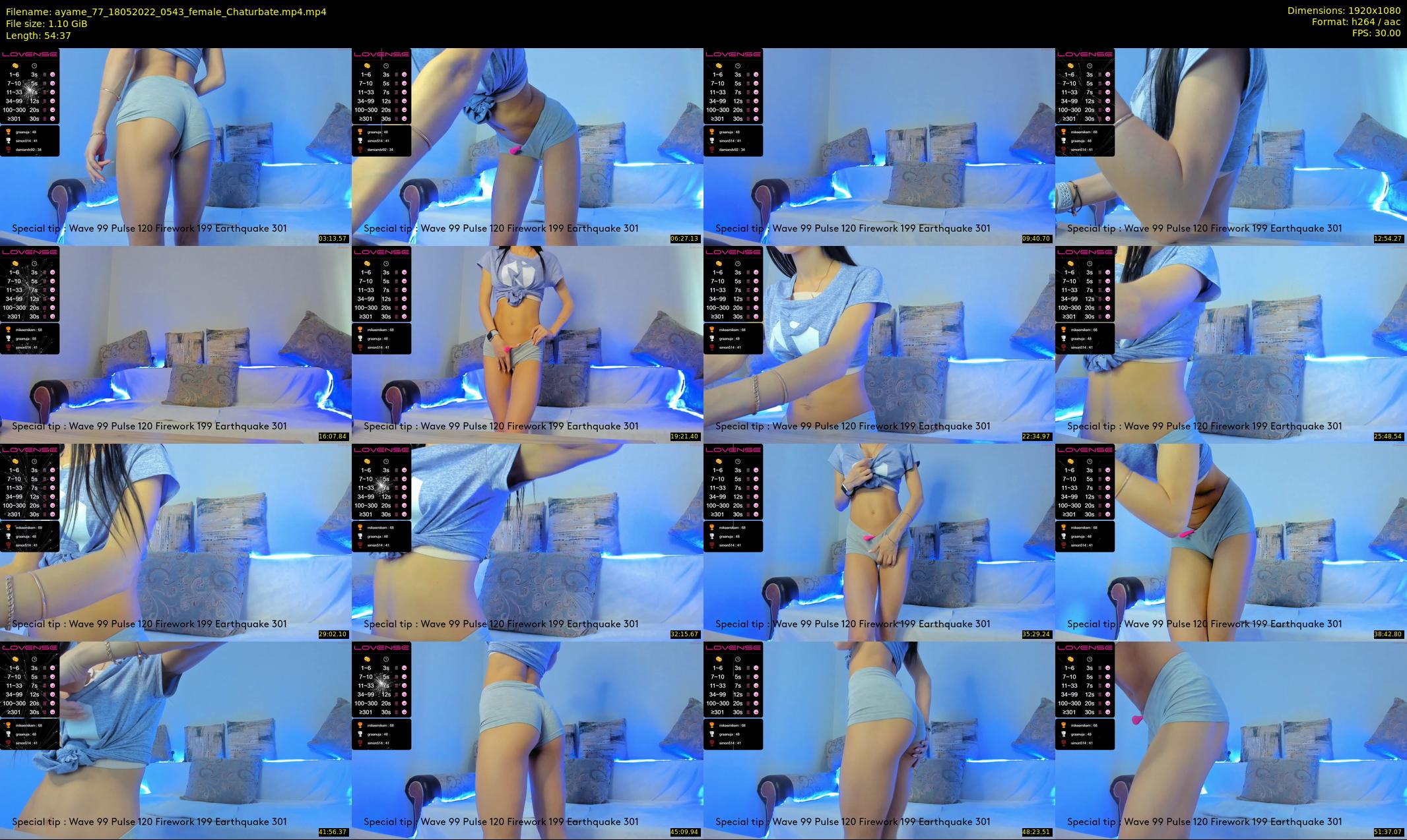 ayame_77 — 55 minute Chaturbate female cam show recording, 1080p, May 18, 2022