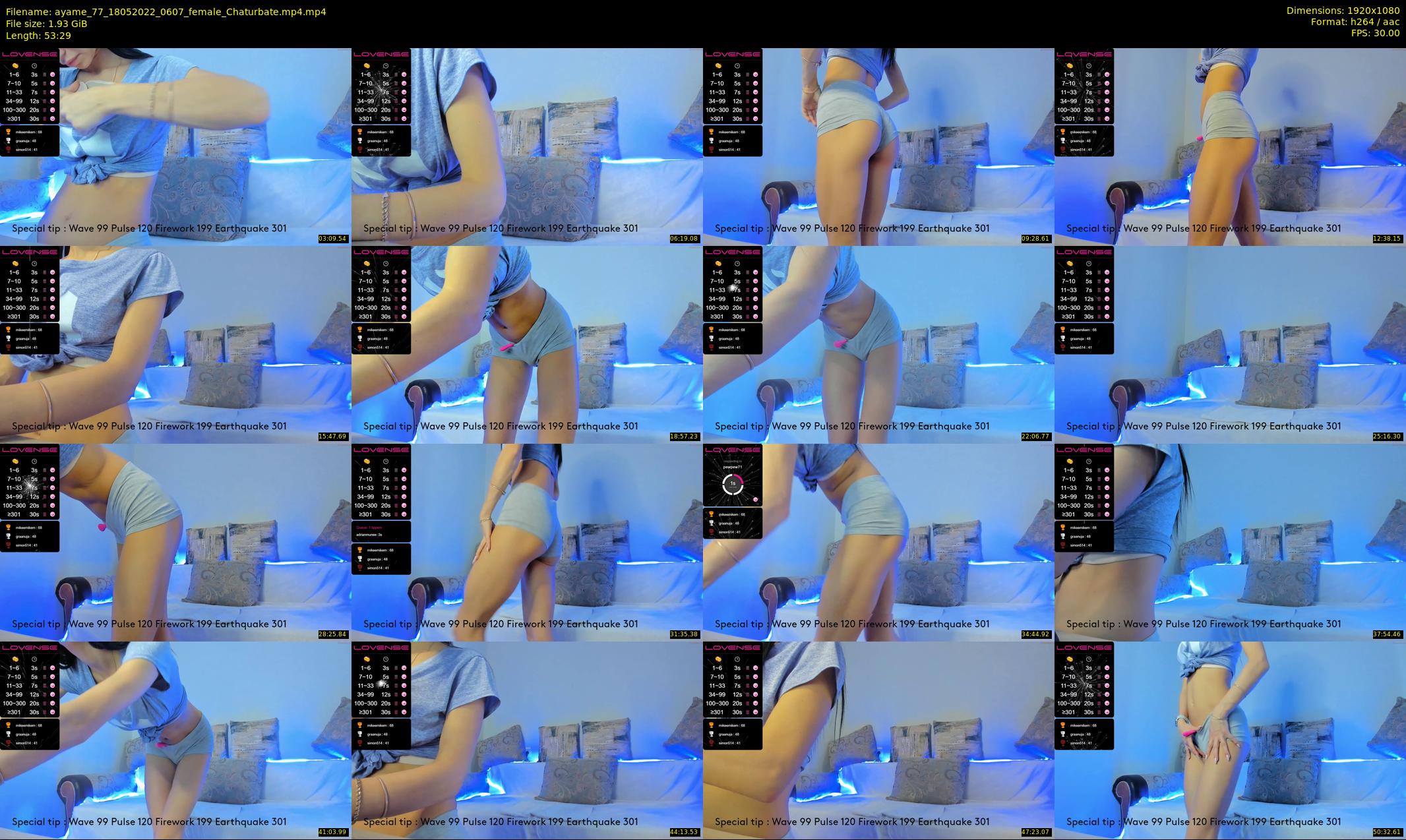 ayame_77 — 54 minute Chaturbate female cam show recording, 1080p, May 18, 2022