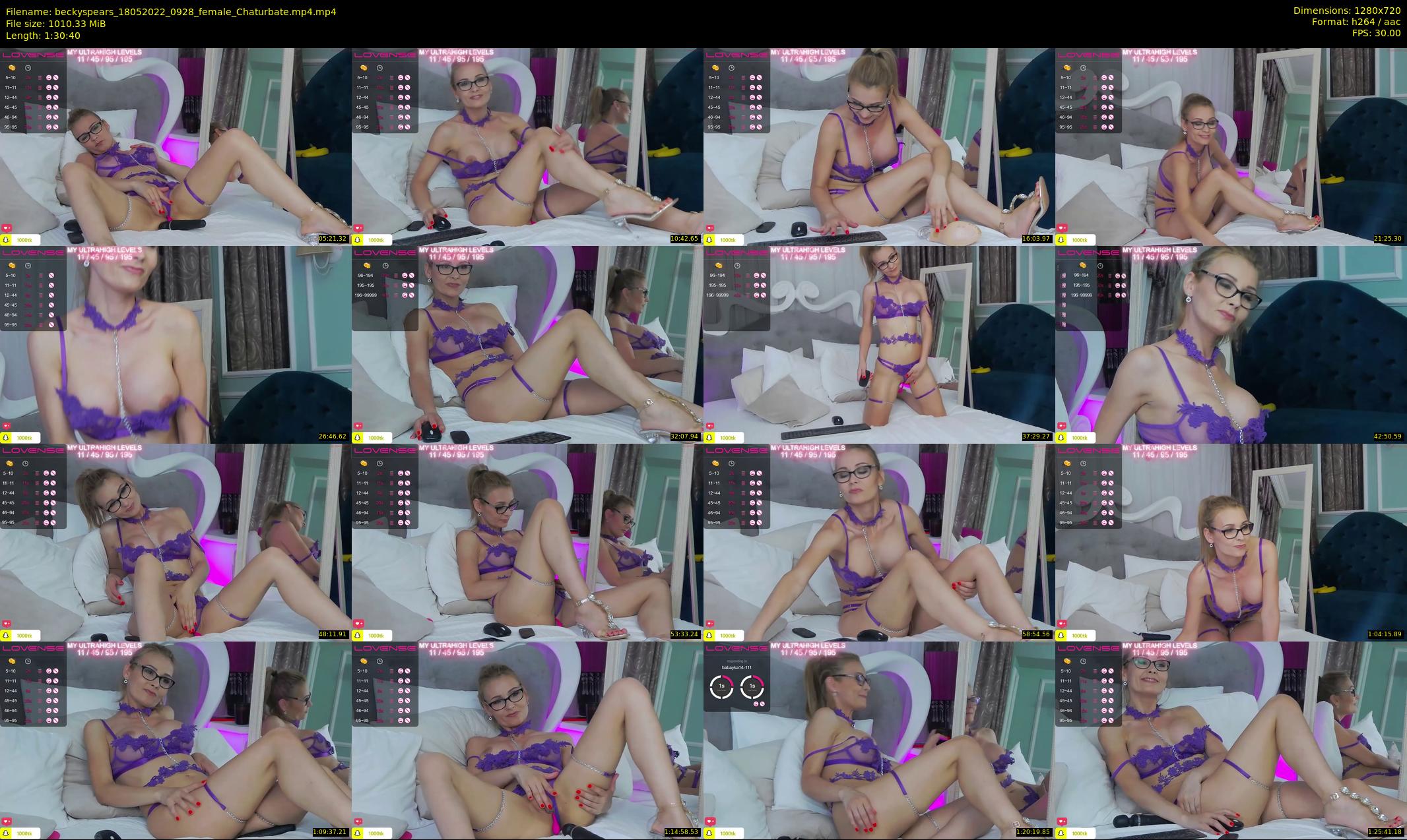 beckyspears — 91 minute Chaturbate female cam show recording, 720p, May 18, 2022