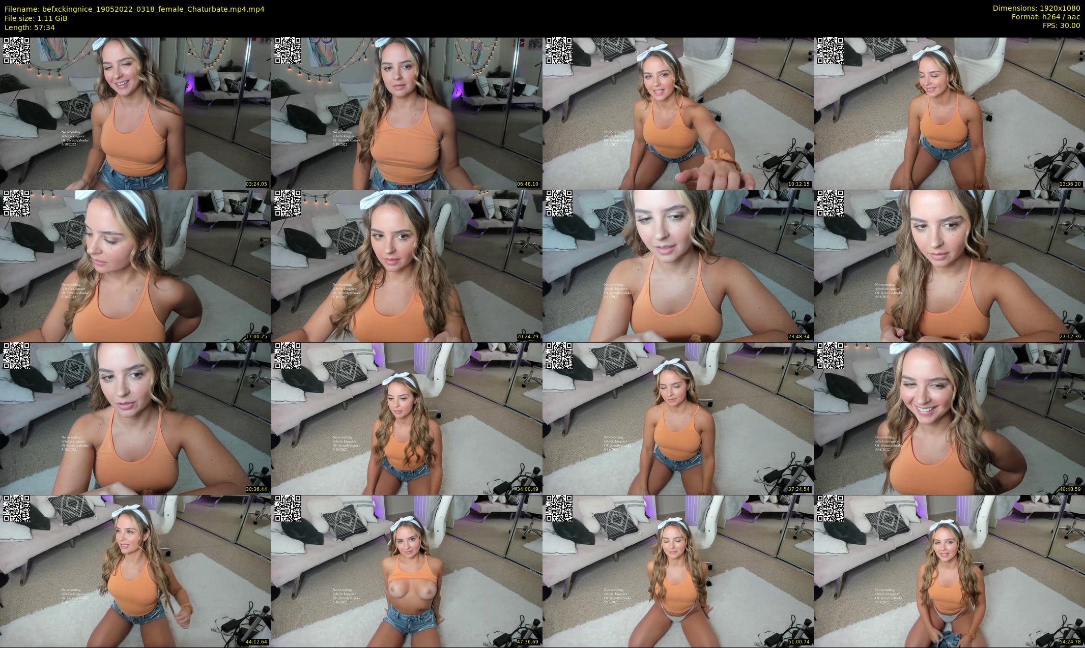 befxckingnice — 58 minute Chaturbate female cam show recording, 1080p, May 19, 2022
