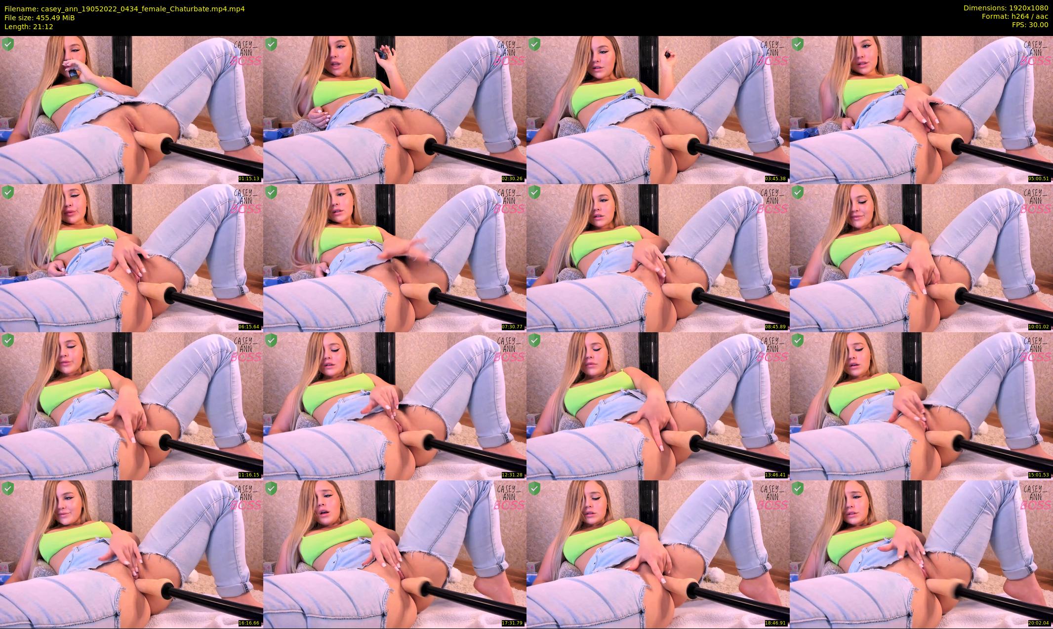 casey_ann — 22 minute Chaturbate female cam show recording, 1080p, May 19, 2022