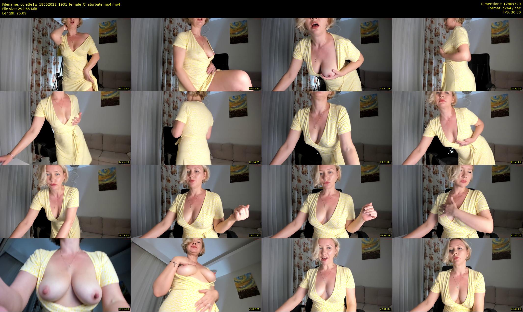 colette1w — 26 minute Chaturbate female cam show recording, 720p, May 18, 2022