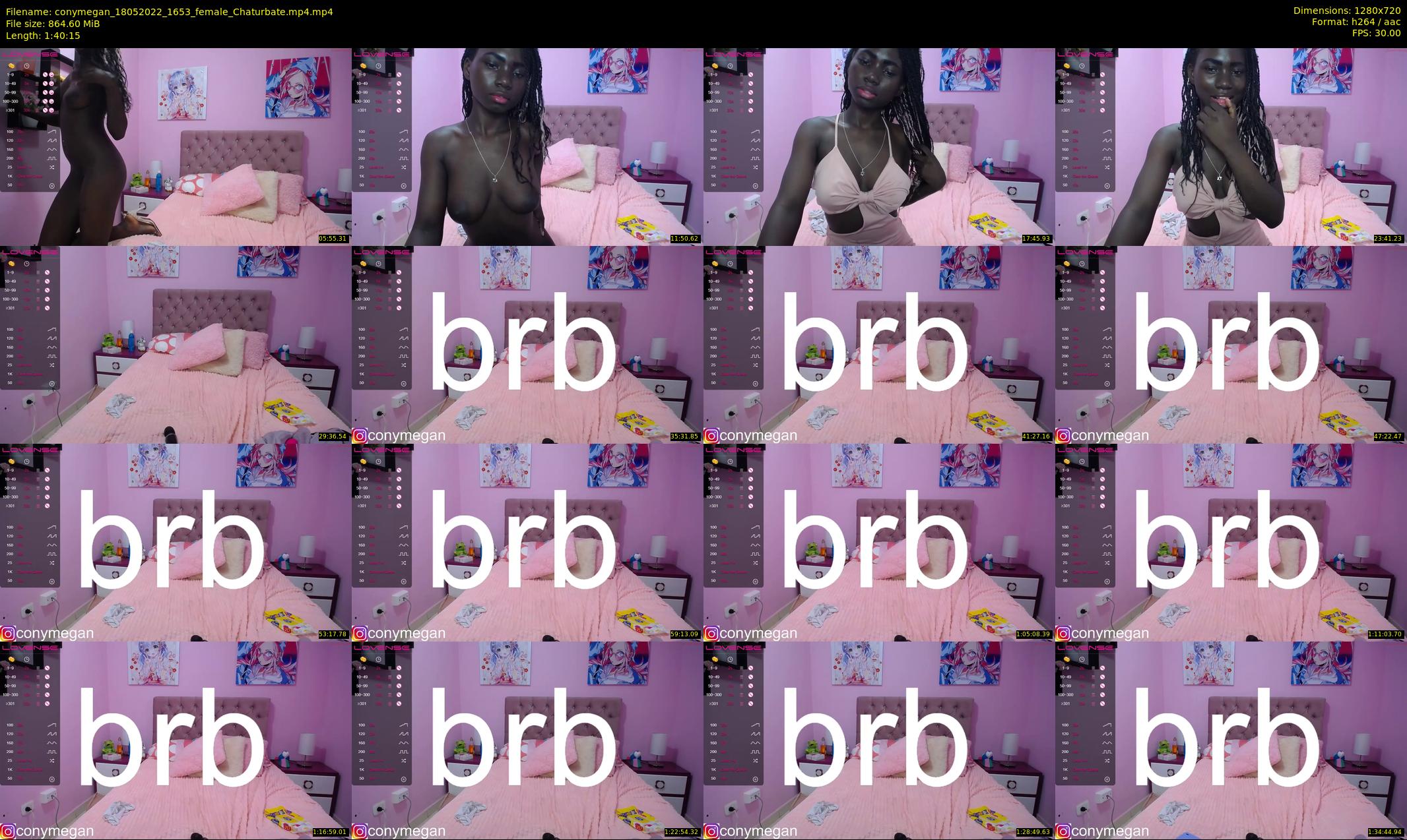 conymegan — 101 minute Chaturbate female cam show recording, 720p, May 18, 2022