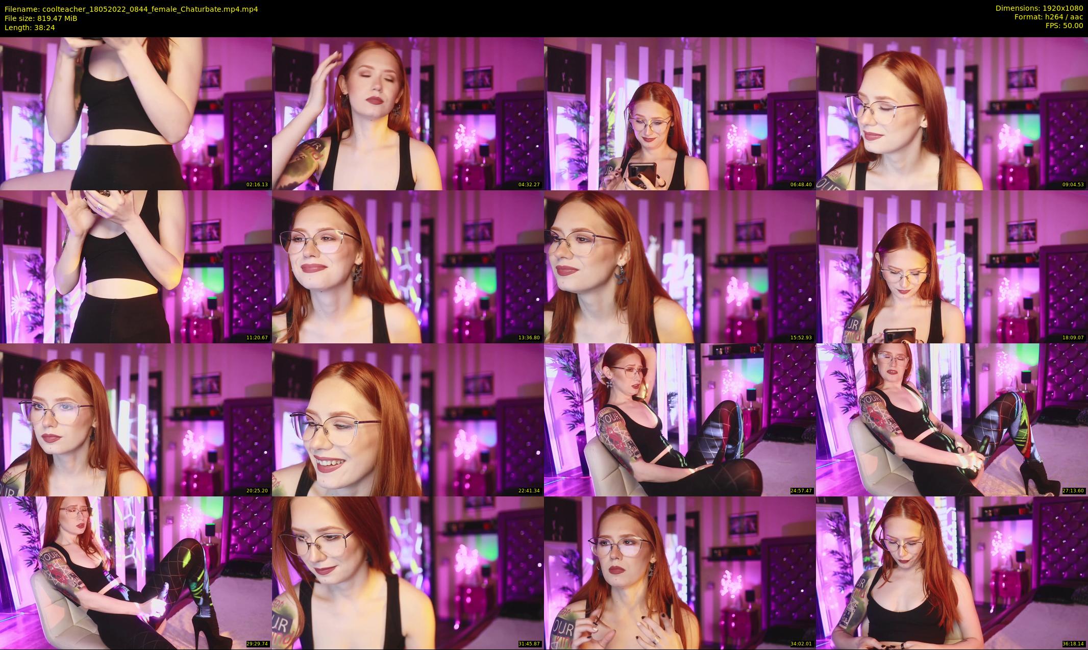 coolteacher — 39 minute Chaturbate female cam show recording, 1080p, May 18, 2022