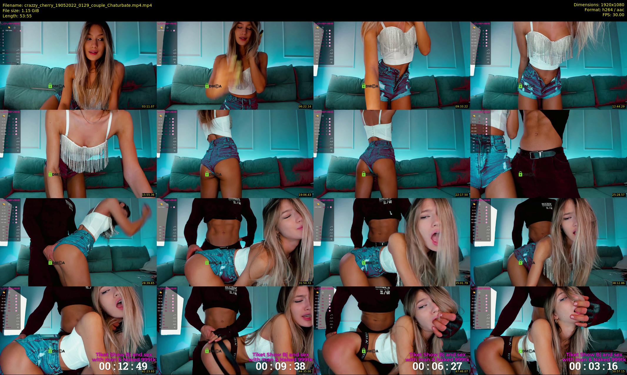 crazzy_cherry — 54 minute Chaturbate female cam show recording, 1080p, May 19, 2022