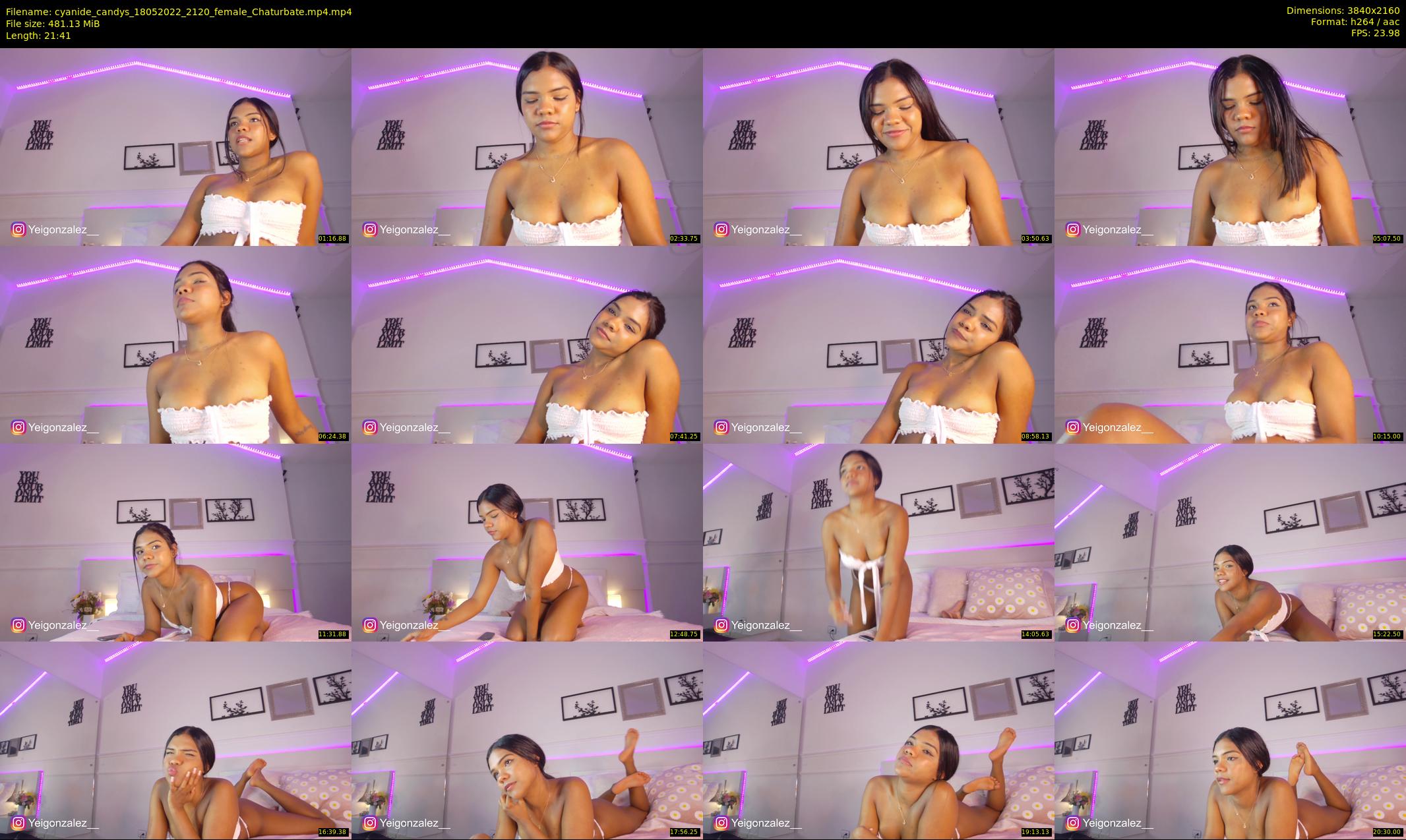 cyanide_candys — 22 minute Chaturbate female cam show recording, 4K, May 18, 2022