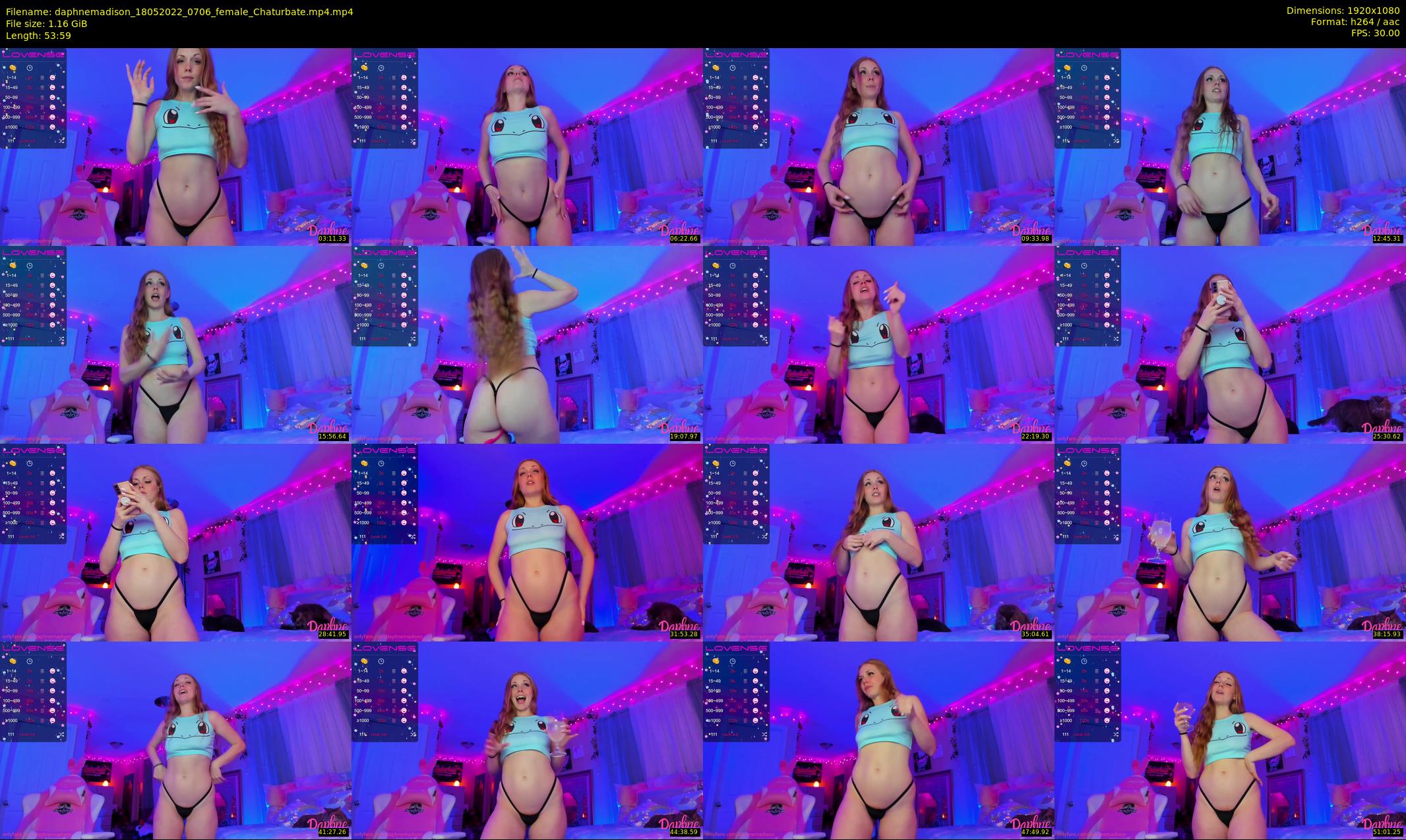 daphnemadison — 54 minute Chaturbate couple cam show recording, 1080p, May 18, 2022