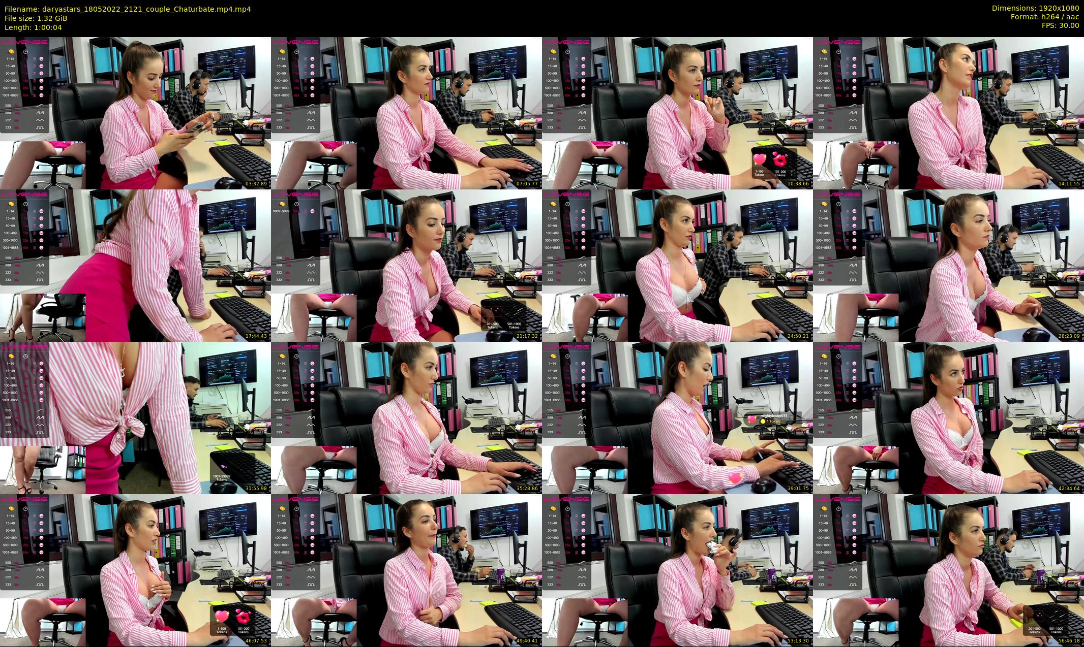 daryastars — 61 minute Chaturbate couple cam show recording, 1080p, May 18, 2022