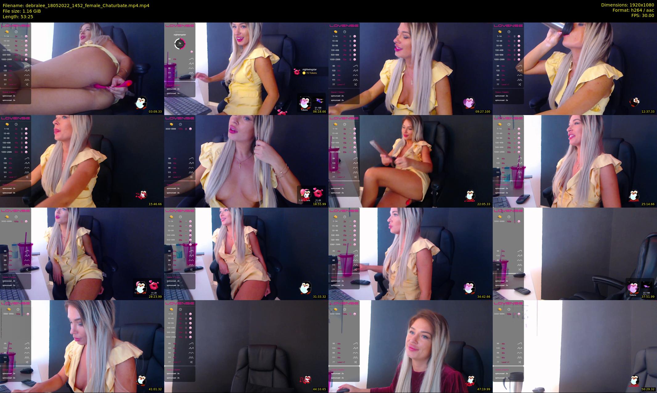 debralee — 54 minute Chaturbate female cam show recording, 1080p, May 18, 2022