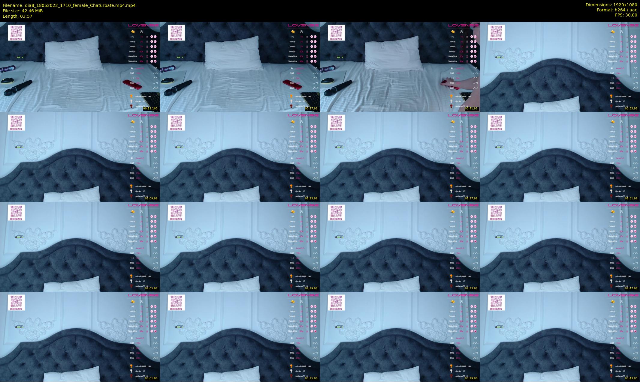 dia8 — 4 minute Chaturbate female cam show recording, 1080p, May 18, 2022