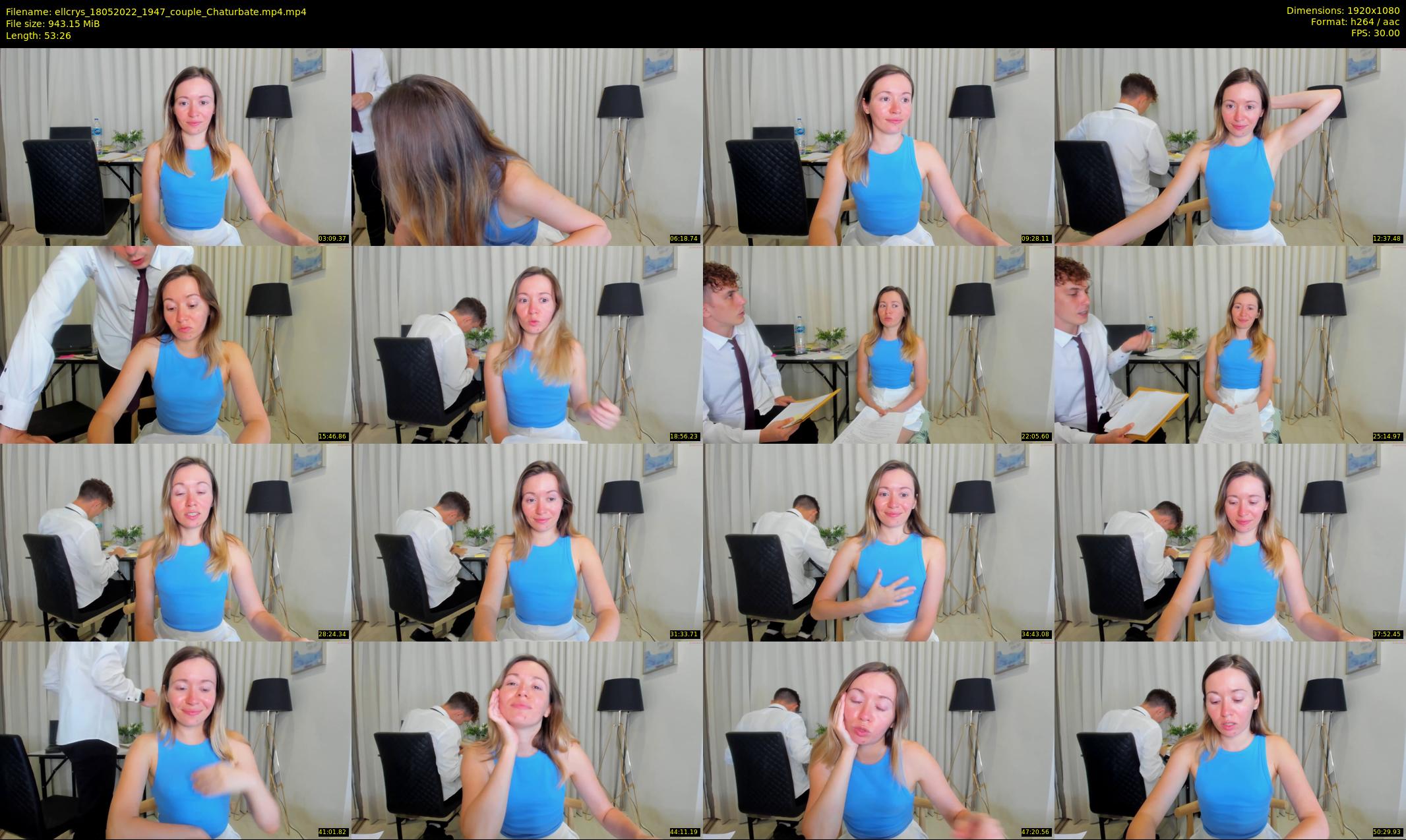 ellcrys — 54 minute Chaturbate couple cam show recording, 1080p, May 18, 2022
