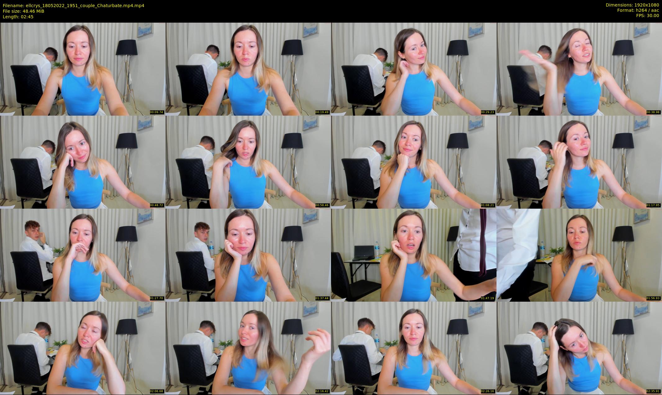 ellcrys — 3 minute Chaturbate couple cam show recording, 1080p, May 18, 2022