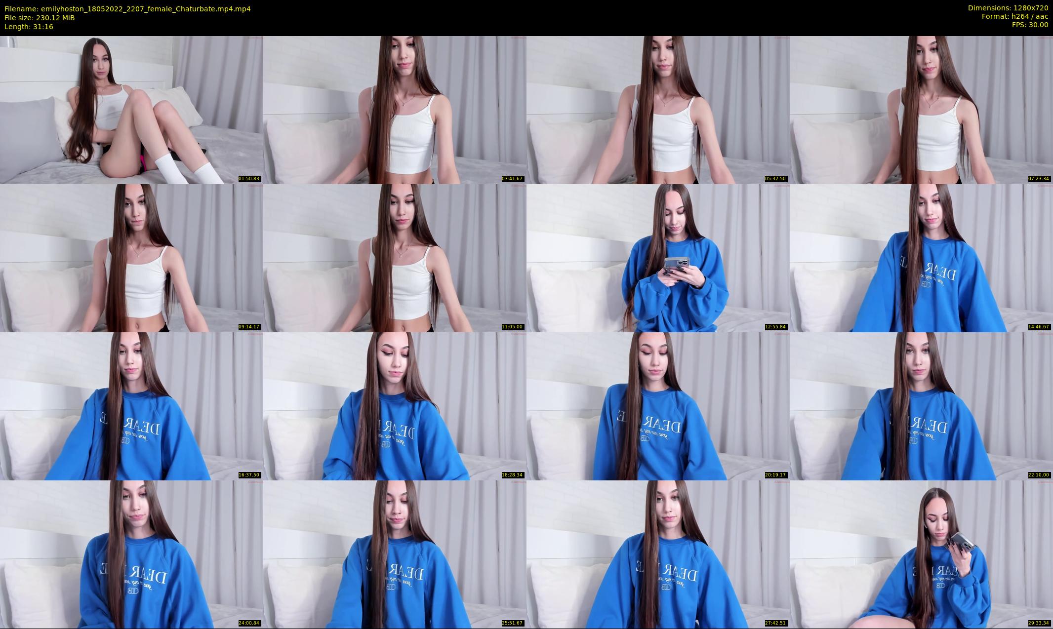 emilyhoston — 32 minute Chaturbate female cam show recording, 720p, May 18, 2022