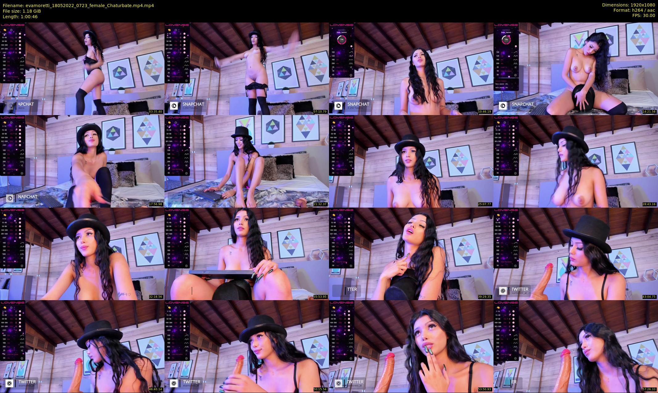 evamoretti — 61 minute Chaturbate female cam show recording, 1080p, May 18, 2022