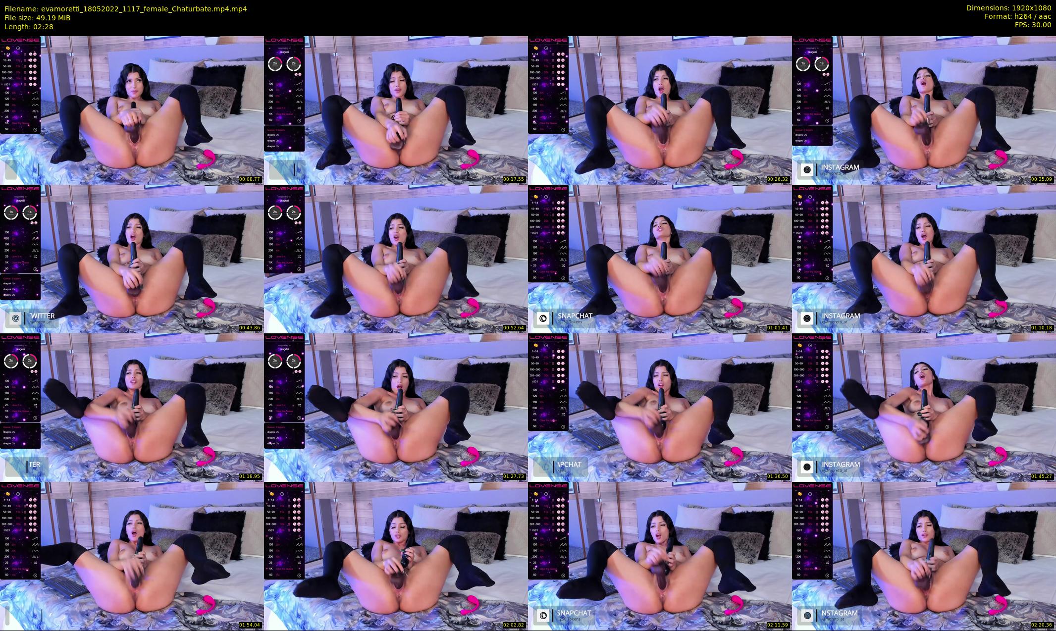 evamoretti — 3 minute Chaturbate female cam show recording, 1080p, May 18, 2022