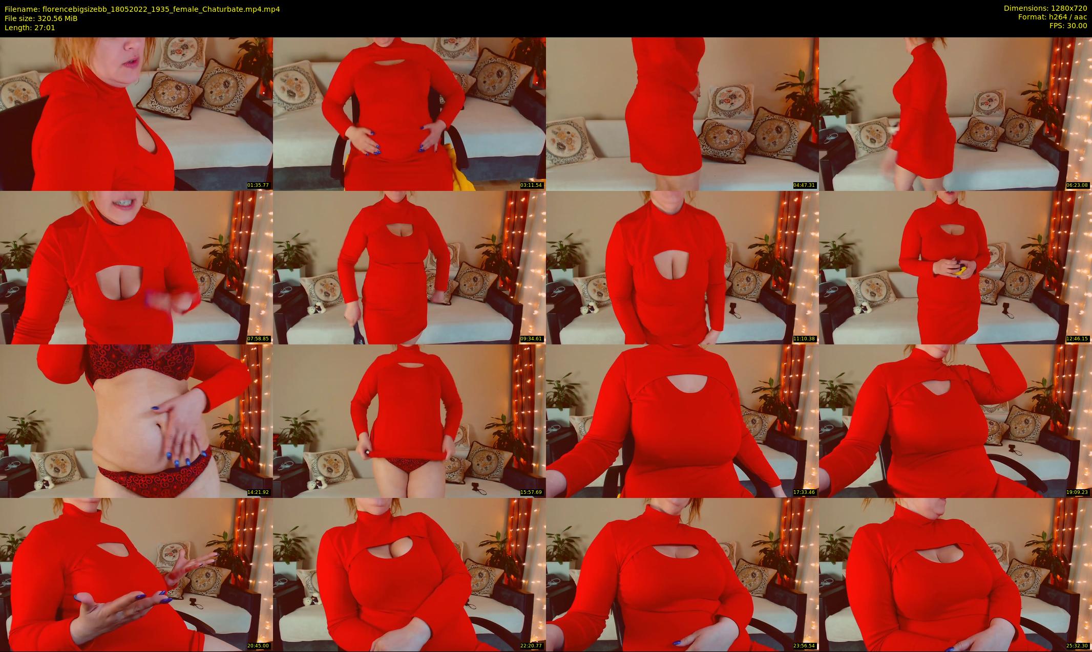 florencebigsizebb — 28 minute Chaturbate female cam show recording, 720p, May 18, 2022