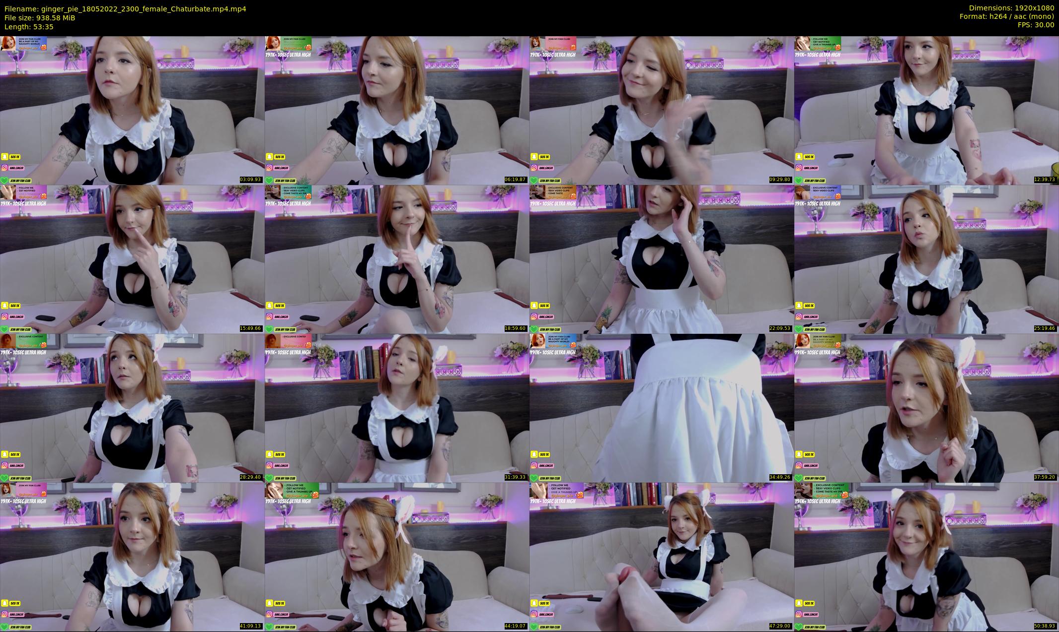 ginger_pie — 54 minute Chaturbate female cam show recording, 1080p, May 18, 2022