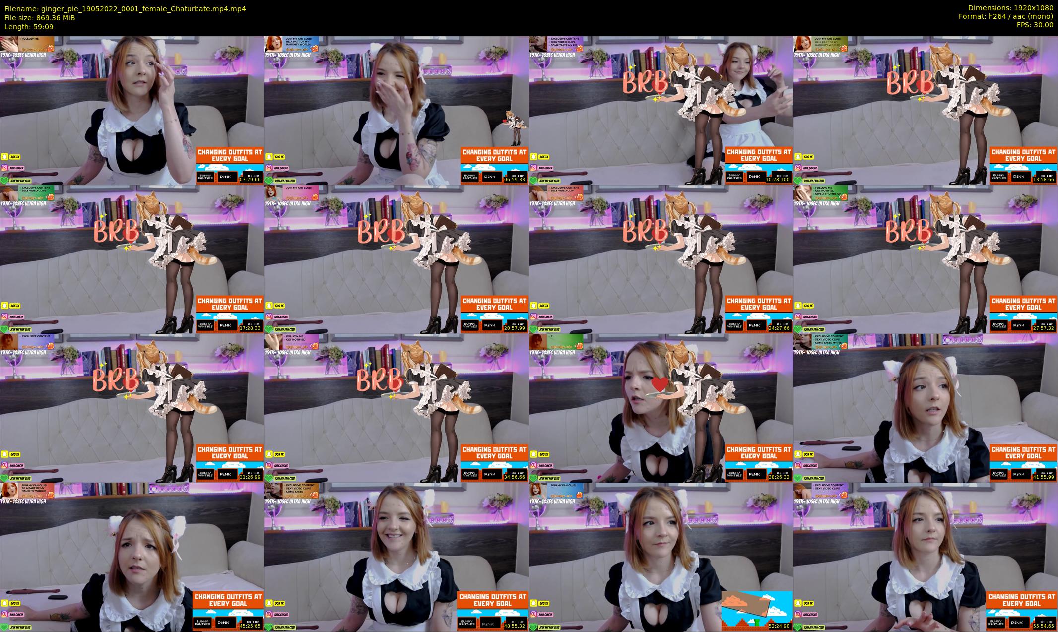 ginger_pie — 60 minute Chaturbate female cam show recording, 1080p, May 19, 2022