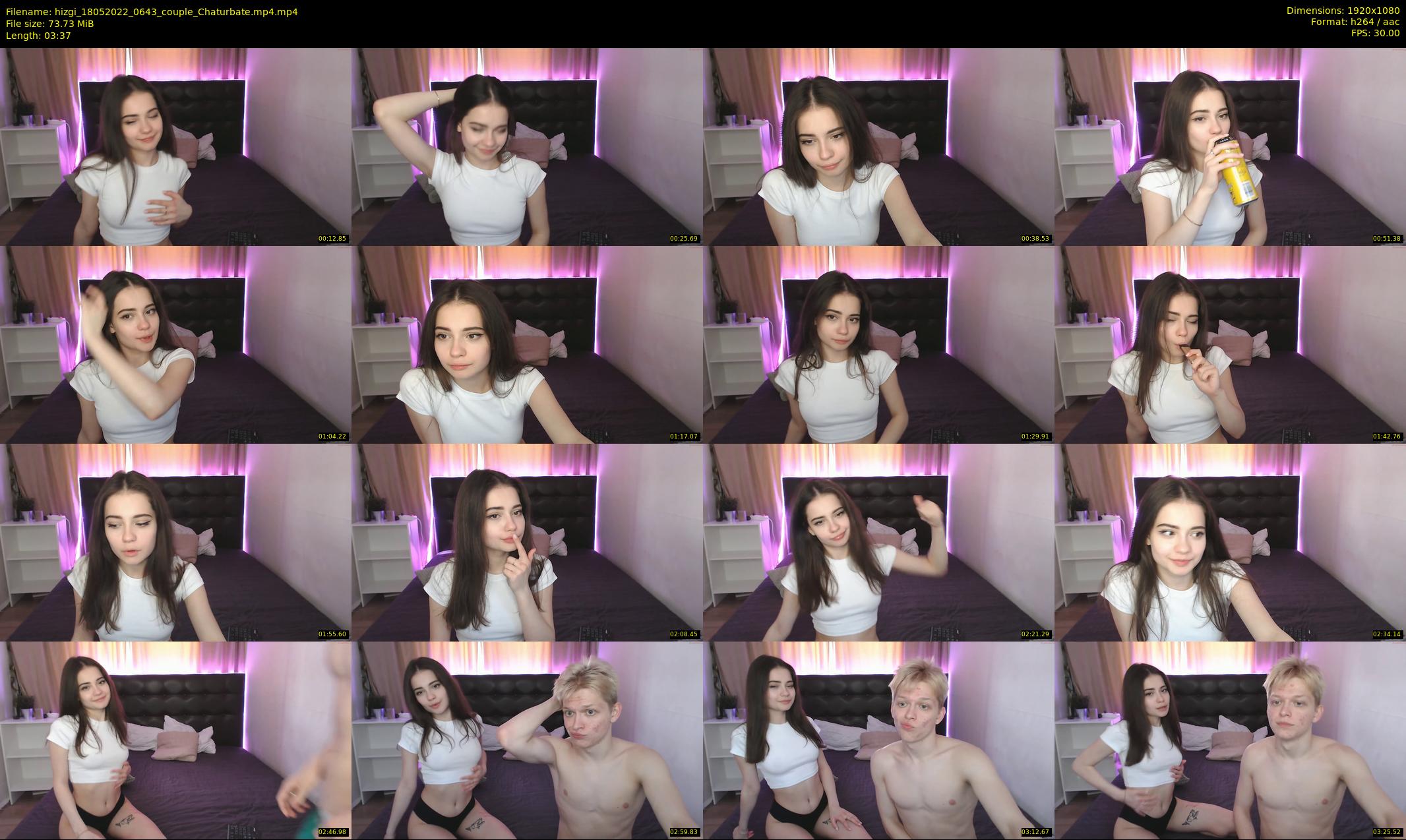 hizgi — 4 minute Chaturbate couple cam show recording, 1080p, May 18, 2022