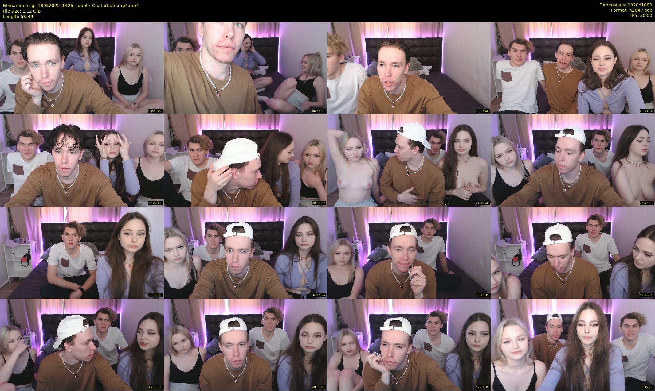 hizgi — 59 minute Chaturbate couple cam show recording, 1080p, May 18, 2022