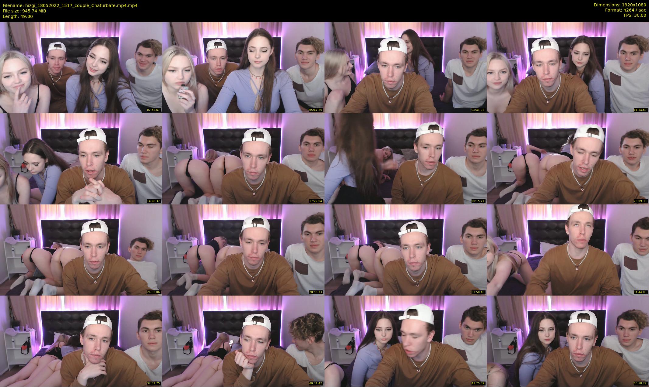 hizgi — 49 minute Chaturbate couple cam show recording, 1080p, May 18, 2022