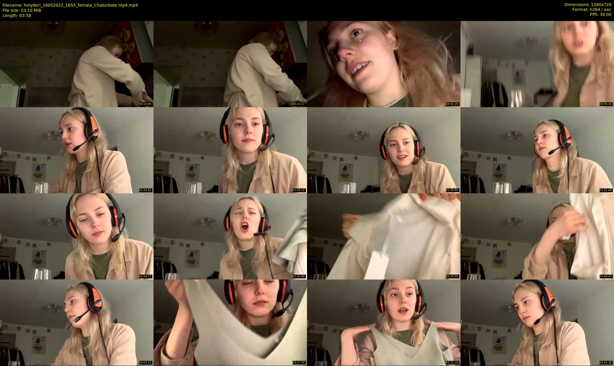 holydori — 4 minute Chaturbate female cam show recording, 720p, May 18, 2022