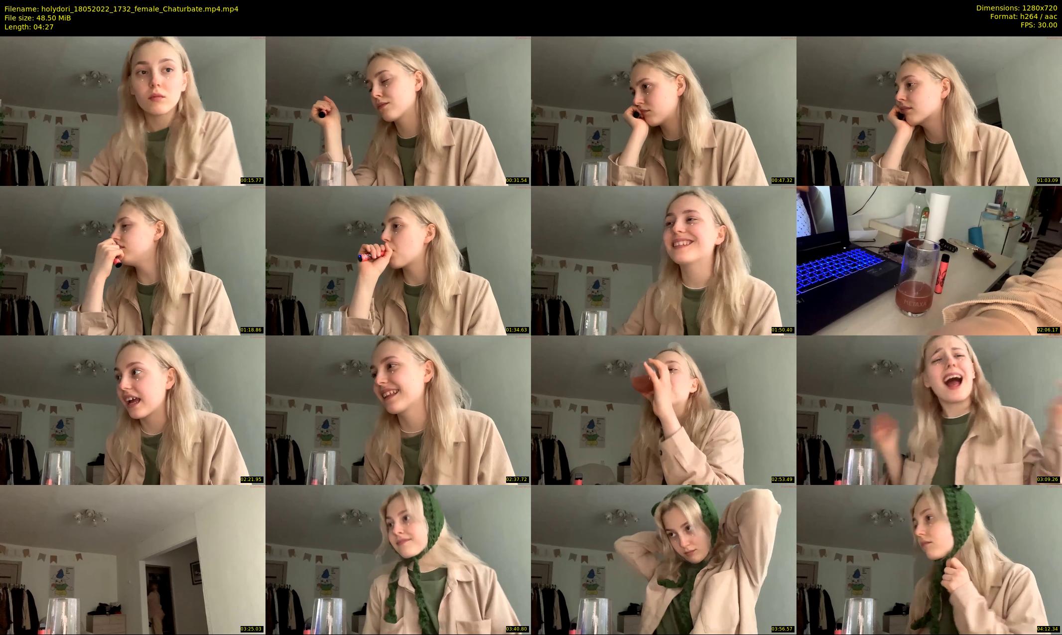 holydori — 5 minute Chaturbate female cam show recording, 720p, May 18, 2022